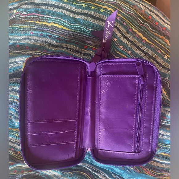 Sassy multicolored purple Vera Bradley wallet. Measures apx 6 x 4”. EUC - Picture 8 of 11